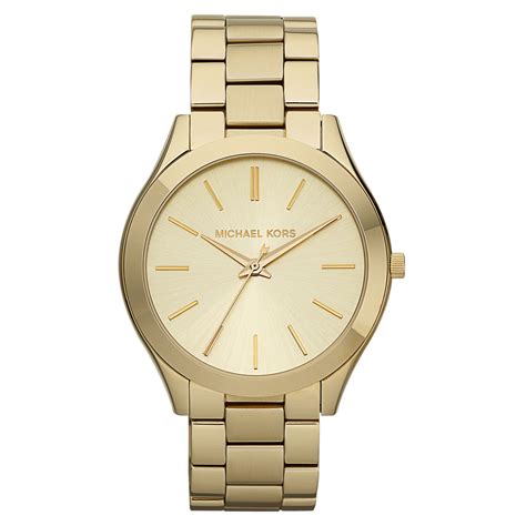 michael kors runway gold tone chronograph watch|Michael Kors slim runway.